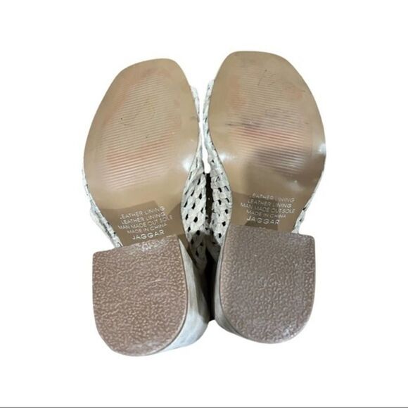 Jaggar nude suede open toe mule heel size 36eur/5 - Picture 9 of 9